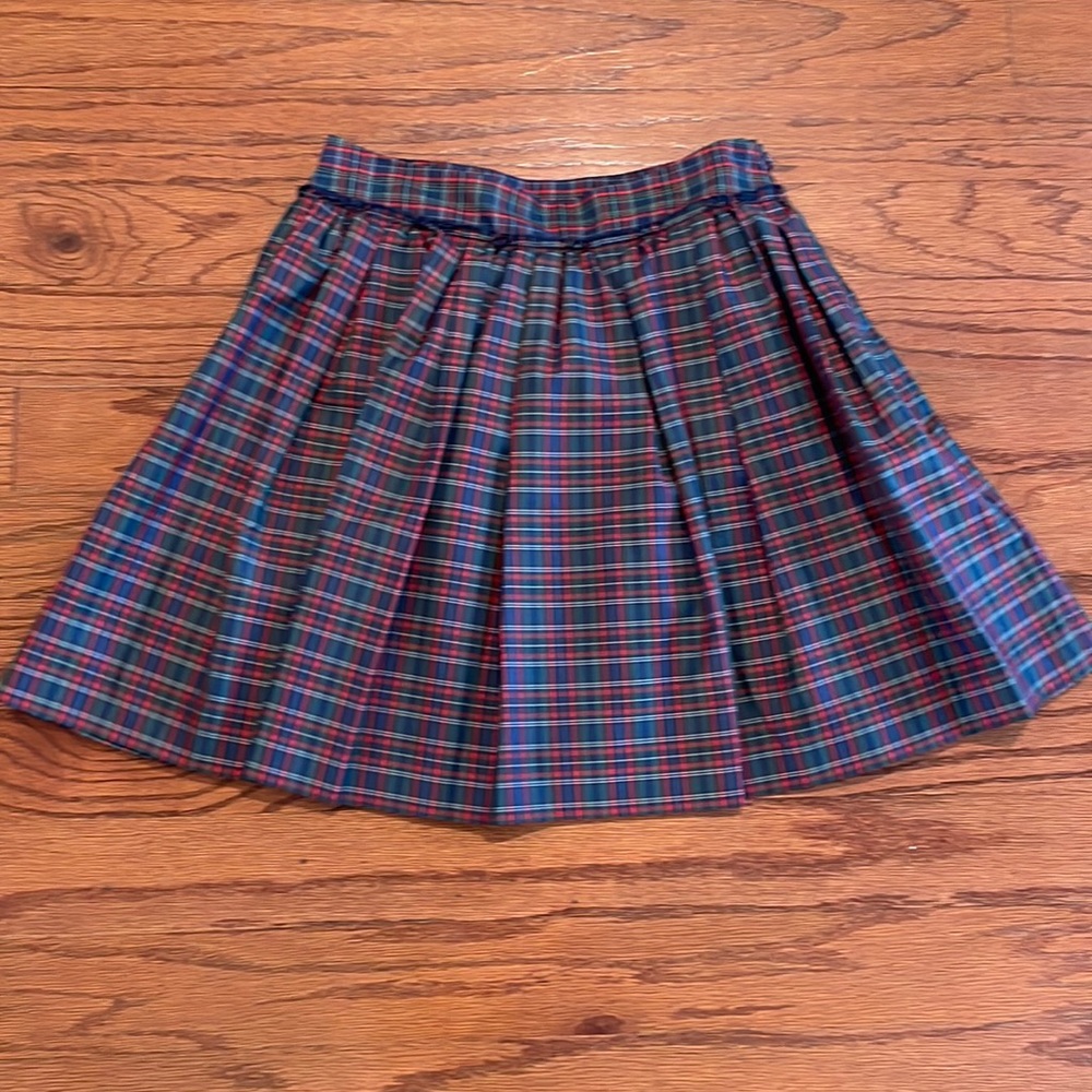 Tommy Hilfiger Blue Red Green Plaid Mini Skirt